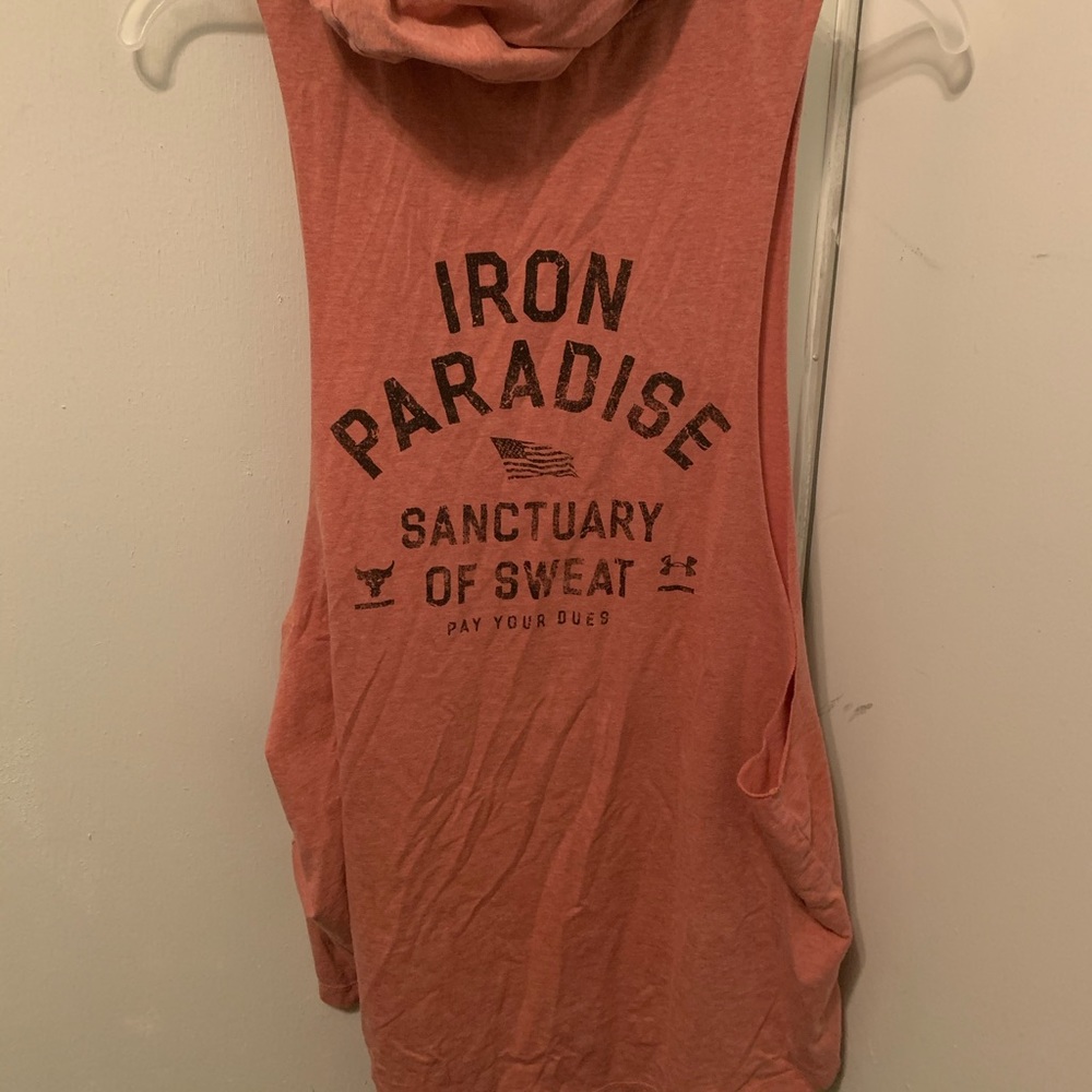 Pink Project Rock sleeveless hoodie! Men’s Large!